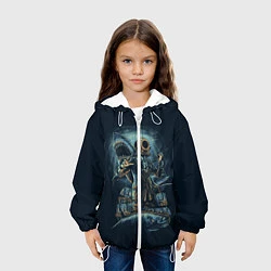 Куртка с капюшоном детская Подводная охота, цвет: 3D-белый — фото 2