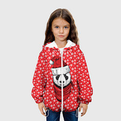 Куртка с капюшоном детская Панда Клаус, цвет: 3D-белый — фото 2