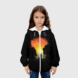 Куртка с капюшоном детская Wasteland Apocalypse, цвет: 3D-белый — фото 2