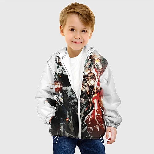 Детская куртка Metal gear solid 5 / 3D-Белый – фото 4