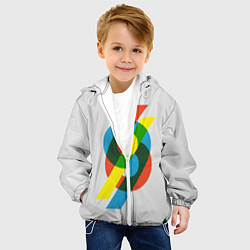 Куртка с капюшоном детская 69, цвет: 3D-белый — фото 2