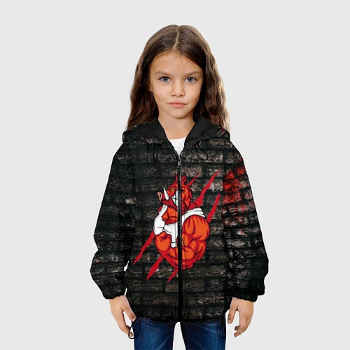 Детская куртка Кабан-качок / 3D-Черный – фото 3