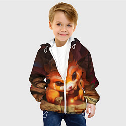 Куртка с капюшоном детская Gnar, цвет: 3D-белый — фото 2