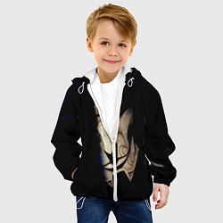 Куртка с капюшоном детская Маска, цвет: 3D-белый — фото 2