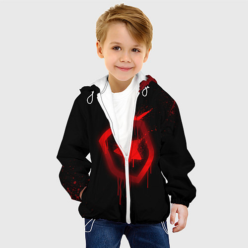 Детская куртка Gambit: Black collection / 3D-Белый – фото 4