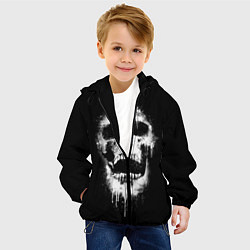 Куртка с капюшоном детская Evil Skull, цвет: 3D-черный — фото 2