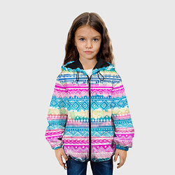 Куртка с капюшоном детская Нежный xолод, цвет: 3D-черный — фото 2