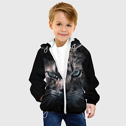 Куртка с капюшоном детская Котик, цвет: 3D-белый — фото 2