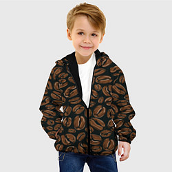 Куртка с капюшоном детская Арабика, цвет: 3D-черный — фото 2