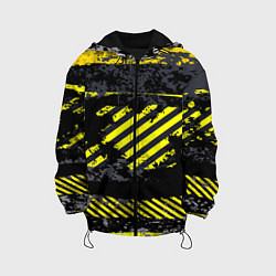 Куртка с капюшоном детская Grunge Line, цвет: 3D-черный