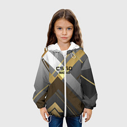 Куртка с капюшоном детская Cs:go - Bronze Deco Бронзовая декорация 2022, цвет: 3D-белый — фото 2