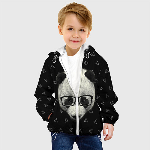 Детская куртка Умная панда / 3D-Белый – фото 4