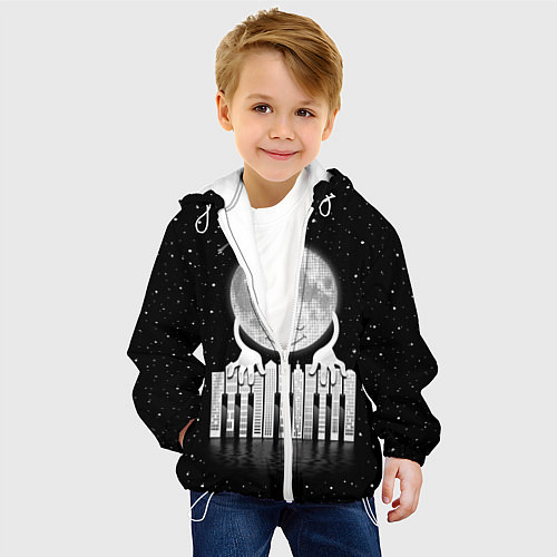 Детская куртка Лунная мелодия / 3D-Белый – фото 4