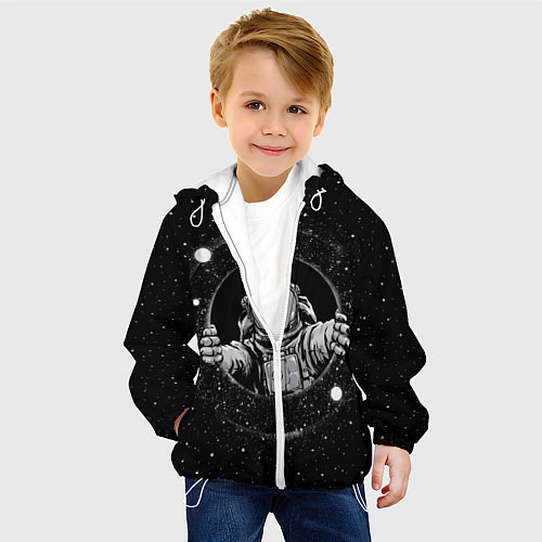 Детская куртка Черная дыра / 3D-Белый – фото 4