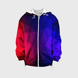 Куртка с капюшоном детская Red&Blue, цвет: 3D-белый