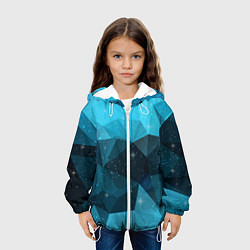 Куртка с капюшоном детская PolyBlue Star, цвет: 3D-белый — фото 2