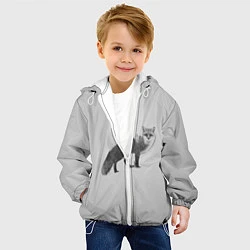 Куртка с капюшоном детская Лесная лиса, цвет: 3D-белый — фото 2
