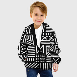 Куртка с капюшоном детская Pattern, цвет: 3D-черный — фото 2