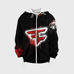 Куртка с капюшоном детская FaZe Clan: Black collection, цвет: 3D-белый