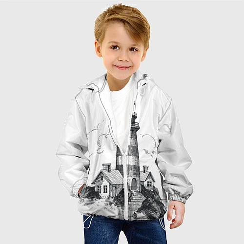 Детская куртка Маяк / 3D-Белый – фото 4