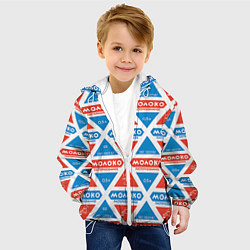 Куртка с капюшоном детская Молоко пастеризованное, цвет: 3D-белый — фото 2