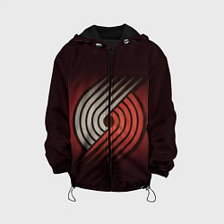 Куртка с капюшоном детская NBA: Portland Trail Blazers, цвет: 3D-черный