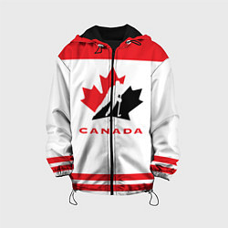 Куртка с капюшоном детская Canada Team, цвет: 3D-черный
