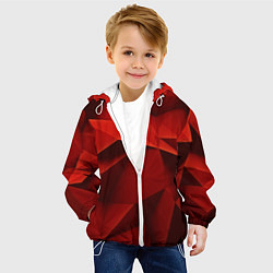 Куртка с капюшоном детская Грани геометрии, цвет: 3D-белый — фото 2
