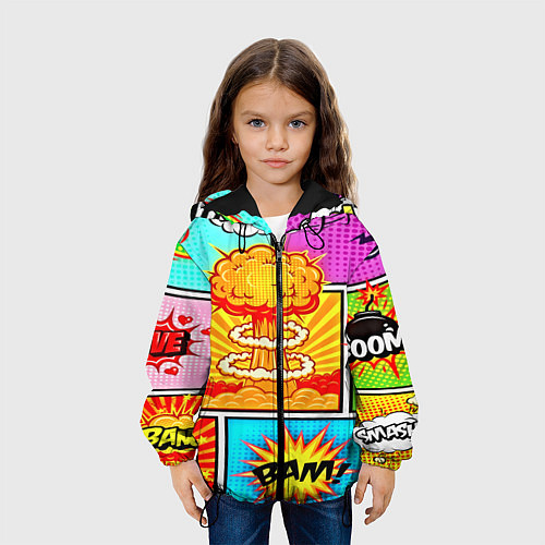 Детская куртка Pop Art / 3D-Черный – фото 3