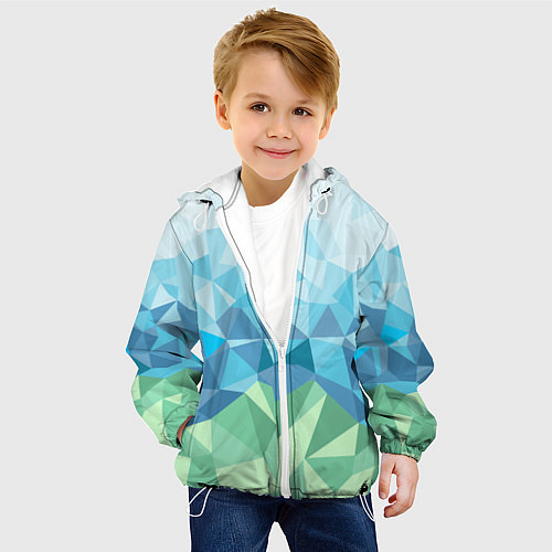 Детская куртка URAL polygonal / 3D-Белый – фото 4