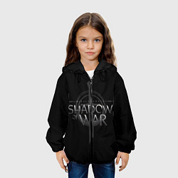 Куртка с капюшоном детская Shadow of War, цвет: 3D-черный — фото 2