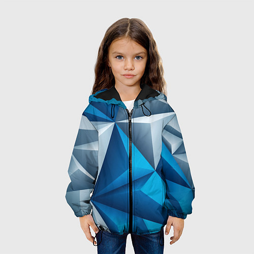 Детская куртка Ледяная Абстракция / 3D-Черный – фото 3
