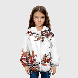 Куртка с капюшоном детская САКУРА, цвет: 3D-белый — фото 2