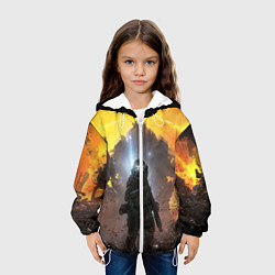 Куртка с капюшоном детская Titanfall: Robots War, цвет: 3D-белый — фото 2