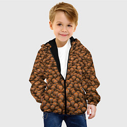 Куртка с капюшоном детская Имбирные печеньки, цвет: 3D-черный — фото 2