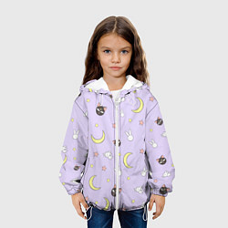 Куртка с капюшоном детская Сейлор Мур, цвет: 3D-белый — фото 2