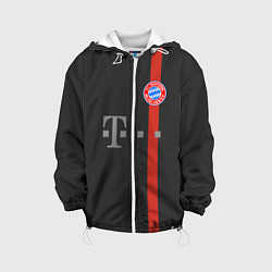 Куртка с капюшоном детская Bayern FC: Black 2018, цвет: 3D-белый