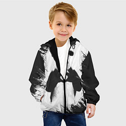 Куртка с капюшоном детская Panda Love, цвет: 3D-черный — фото 2
