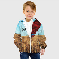 Куртка с капюшоном детская PUBG Box, цвет: 3D-белый — фото 2