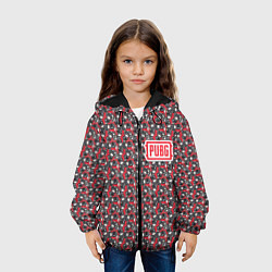 Куртка с капюшоном детская PUBG: Red Style, цвет: 3D-черный — фото 2