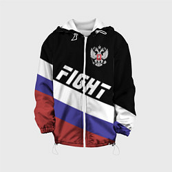 Куртка с капюшоном детская Fight Russia, цвет: 3D-белый