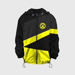 Куртка с капюшоном детская FC Borussia: Sport Geometry, цвет: 3D-черный
