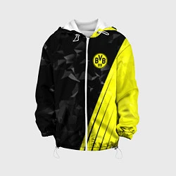 Куртка с капюшоном детская FC Borussia Dortmund: Abstract, цвет: 3D-белый