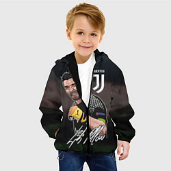 Куртка с капюшоном детская Джанлуиджи Буффон, цвет: 3D-черный — фото 2