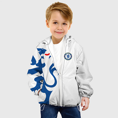 Детская куртка FC Chelsea: White Lion / 3D-Белый – фото 4