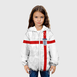 Куртка с капюшоном детская Сборная Англии, цвет: 3D-белый — фото 2