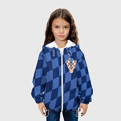 Куртка с капюшоном детская Сборная Хорватии, цвет: 3D-белый — фото 2