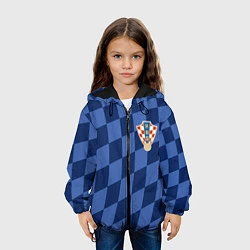 Куртка с капюшоном детская Сборная Хорватии, цвет: 3D-черный — фото 2