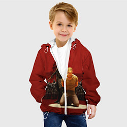 Куртка с капюшоном детская Wolfenstein: The Penalty, цвет: 3D-белый — фото 2