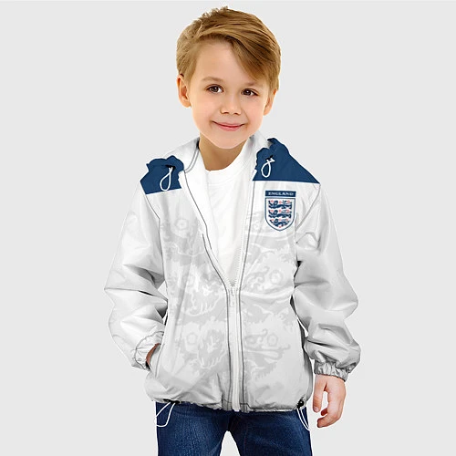 Детская куртка Сборная Англии / 3D-Белый – фото 4